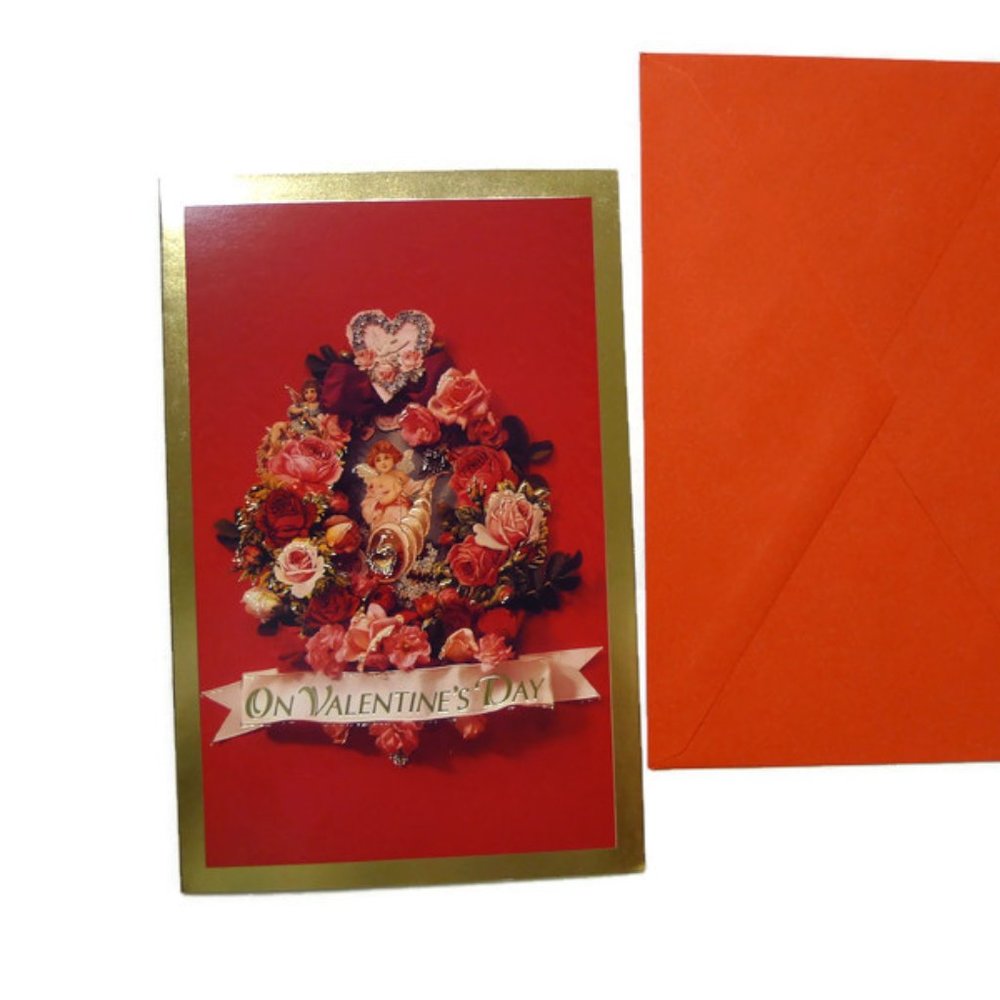 VTG Carlton Cards Valentine's Day card made in USA